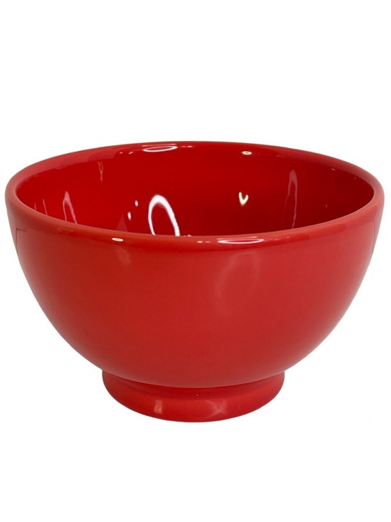 Crate&Barrel Other - Crate&Barrel Cereal Soup Bowl Footed Ceramic Casual Colorful 5.5” Wide Orange